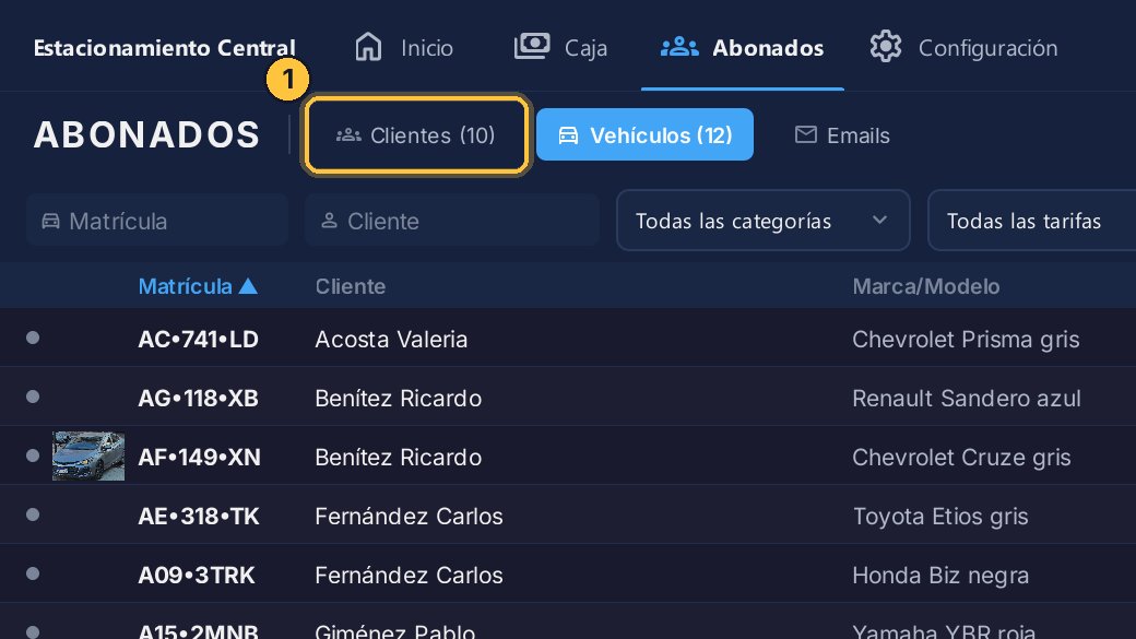 Vuelve a Clientes y abre la cuenta de Julián Sosa.