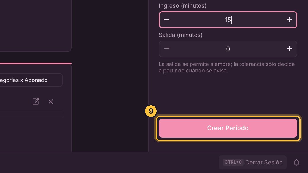 Haz clic en Crear Período.