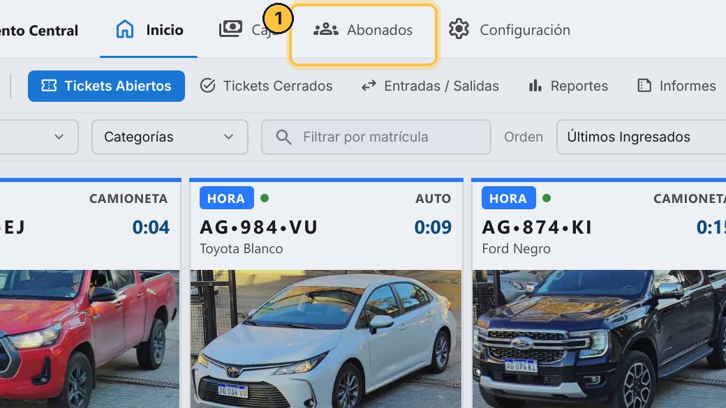 Entra a Abonados y abre la pestaña Emails.