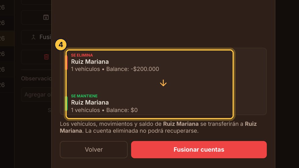 Antes de confirmar, mira bien: arriba, la que se elimina; abajo, la que se mantiene.