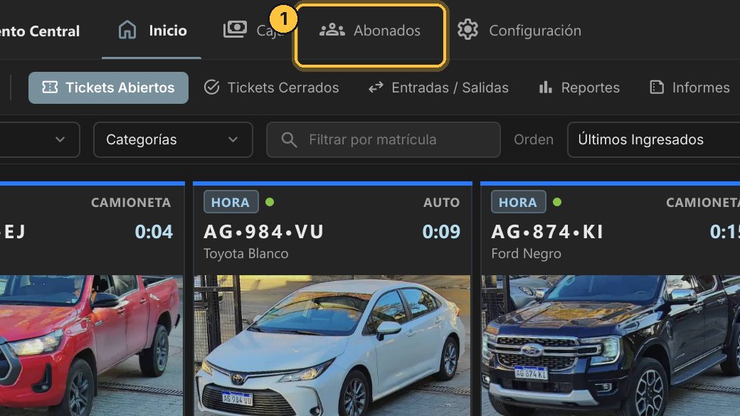 Entra a Abonados y abre la cuenta de Lucía Pereyra.