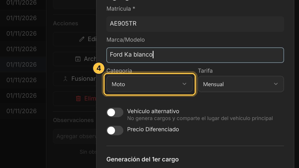 Elige su categoría: Auto.