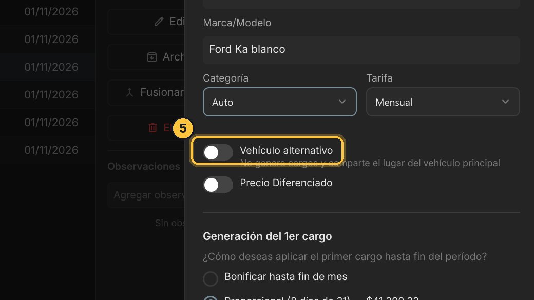 Y activa Alternativo: este auto no genera cargos ni cambia la cuenta corriente de Lucía.
