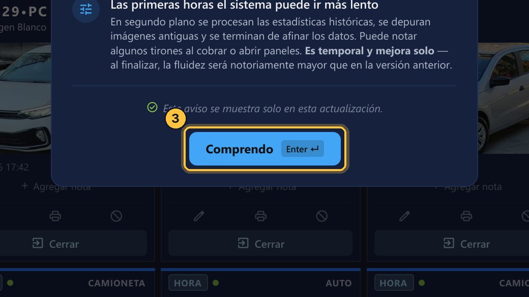 Es normal, y se resuelve solo. Haz clic en Comprendo, o presiona Enter, y sigue trabajando.