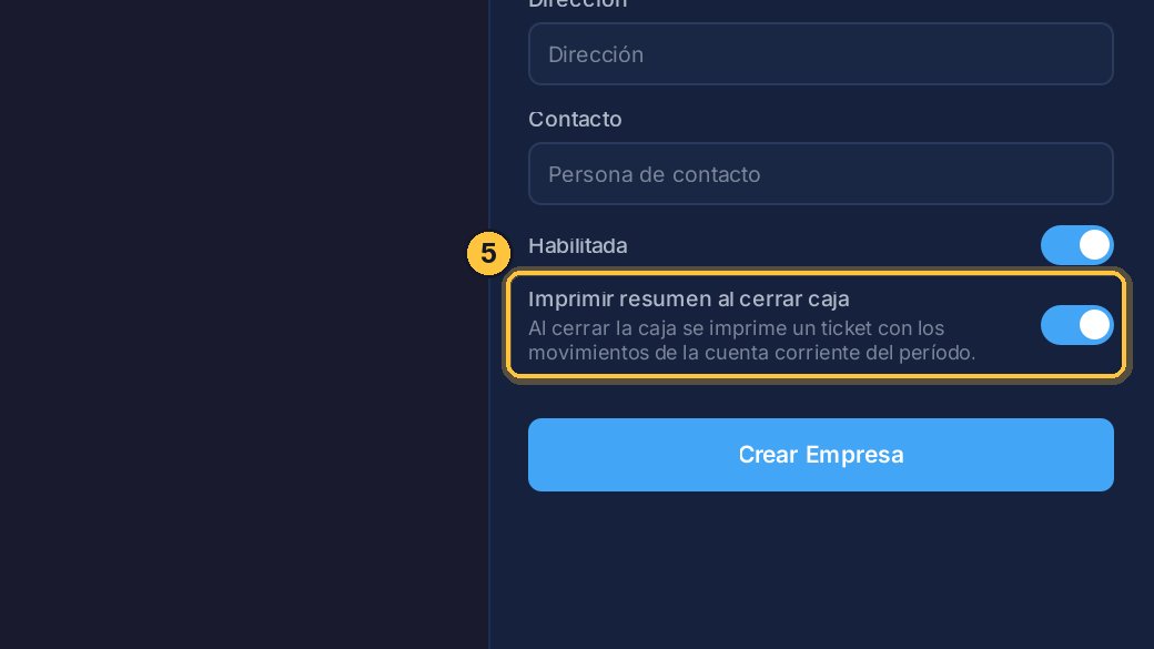 Al cerrar cada turno, sale un ticket con los acuerdos que se aplicaron. Te sirve para controlarlos.