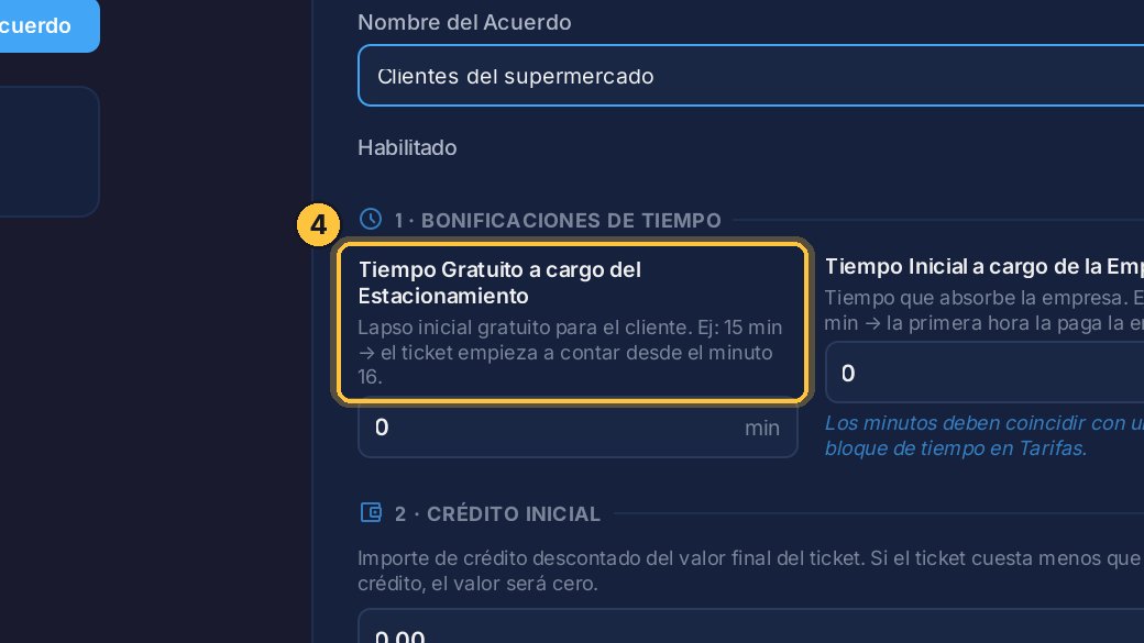 Tiempo gratuito a cargo del estacionamiento: los primeros minutos no se le cobran a nadie.