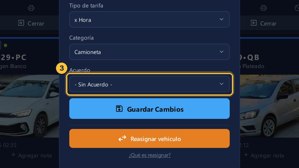 Abre la lista Acuerdo.