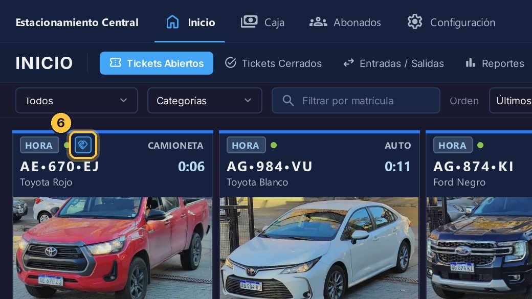 El acuerdo queda en el ticket: lo marca este ícono. Al cobrarlo, se aplica automáticamente.