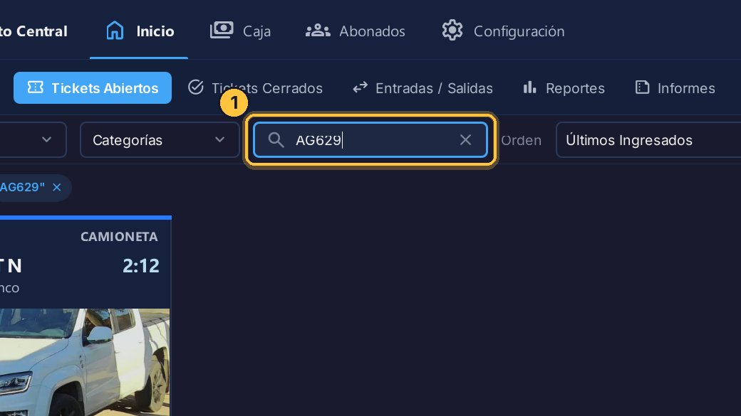 Busca su vehículo.