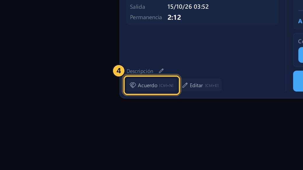 El cliente trae el voucher del supermercado: haz clic en Acuerdo.