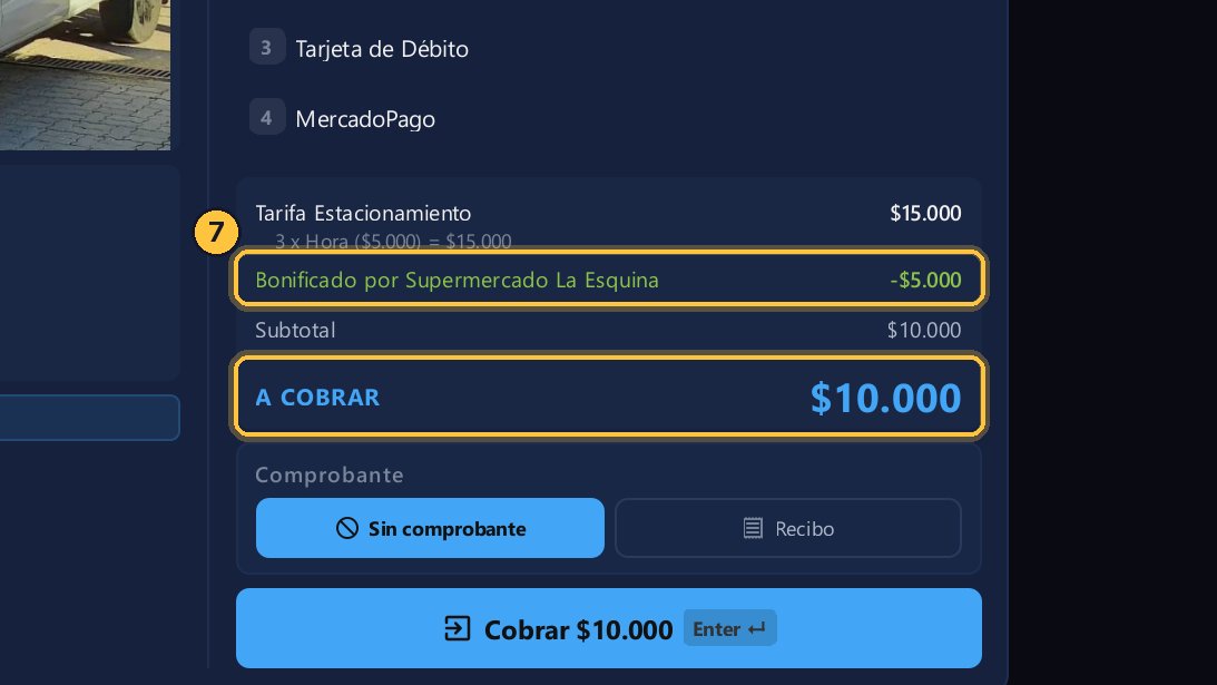 La primera hora la paga el supermercado, y el cliente paga el resto.