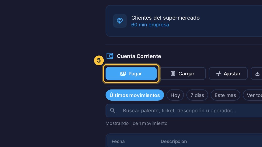 Cuando la empresa te paga, lo registras con Pagar.