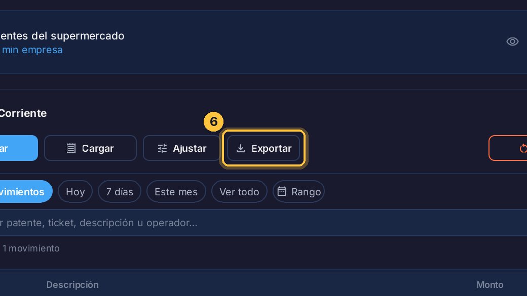Y con Exportar lo guardas en un archivo de Excel, para mandárselo.