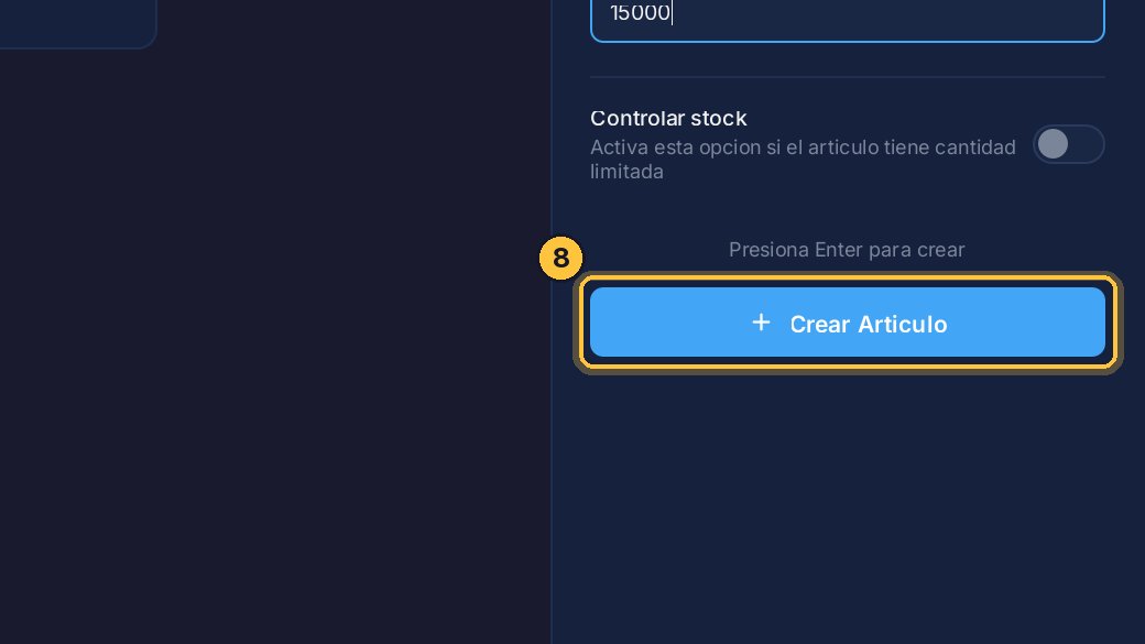 Haz clic en Crear Artículo.