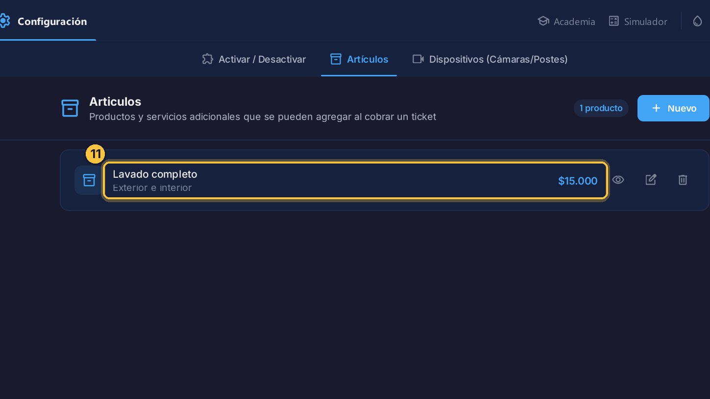 Ya está en la lista, con su precio.