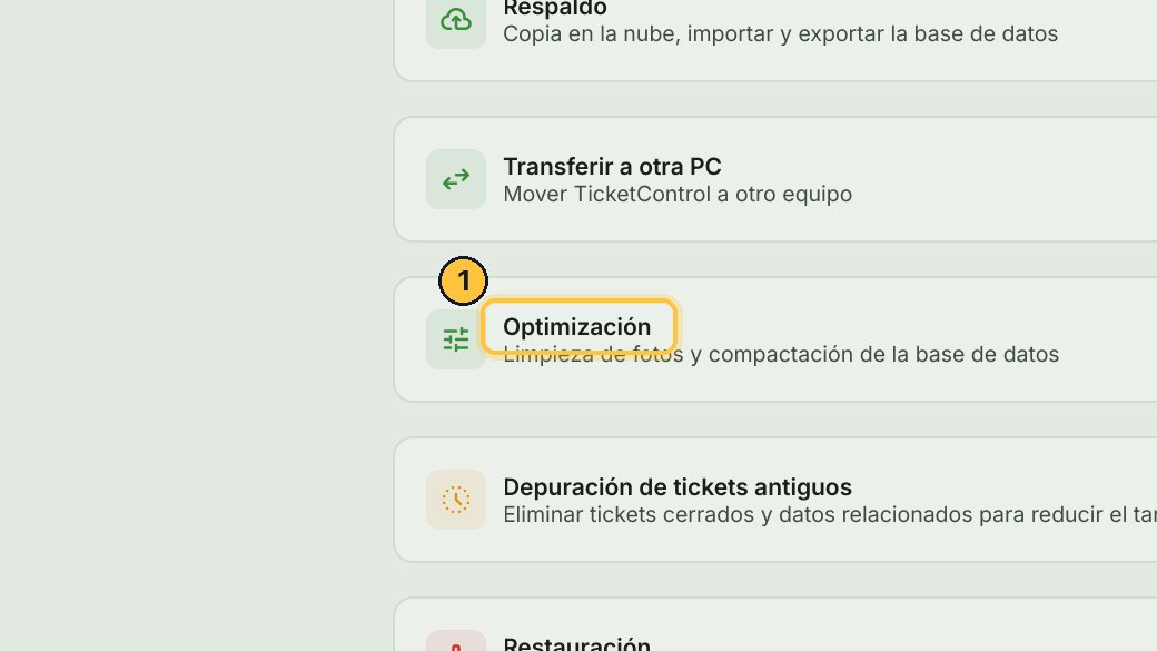 Abre Optimización.