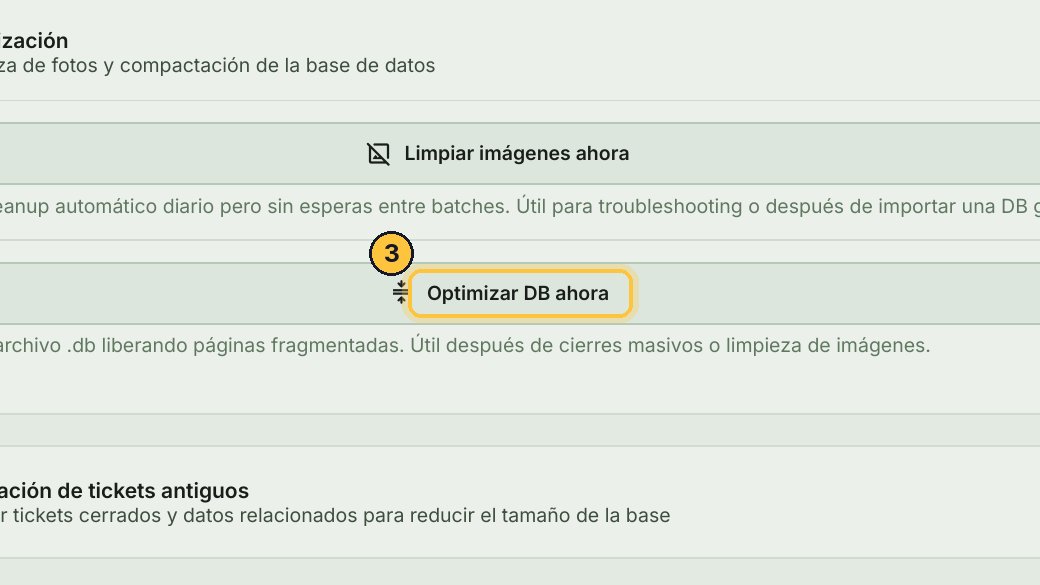 Haz clic en Optimizar DB ahora.