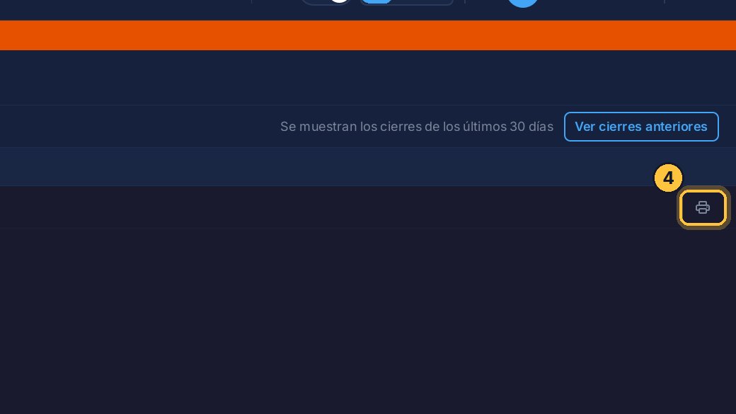 Con la impresora de la fila, vuelves a imprimir ese cierre.