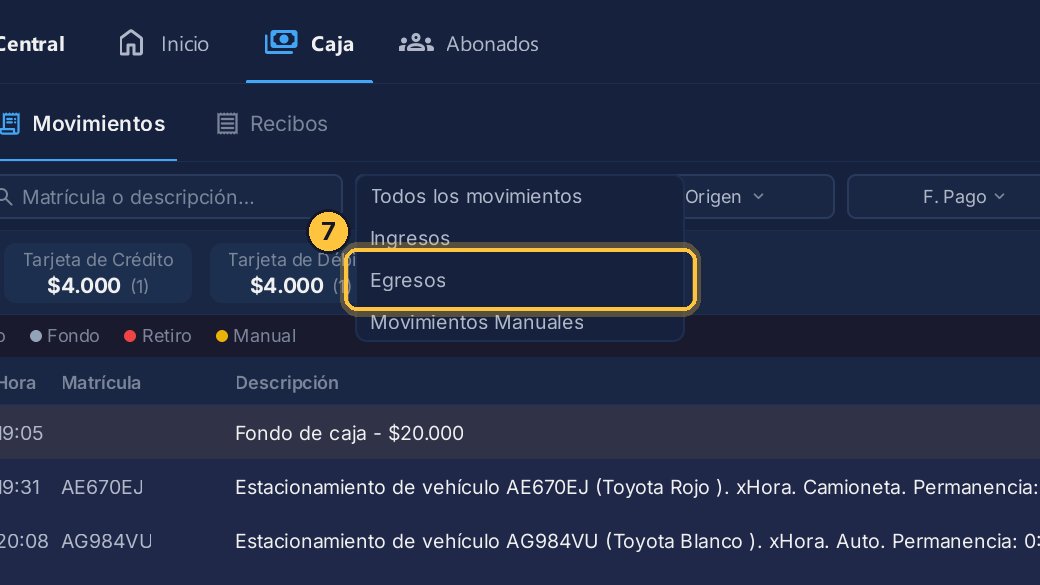 Y elige Egresos.