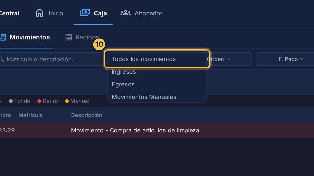 Y elige Todos los movimientos.