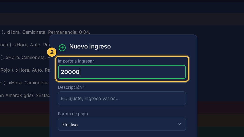 Escribe el importe.