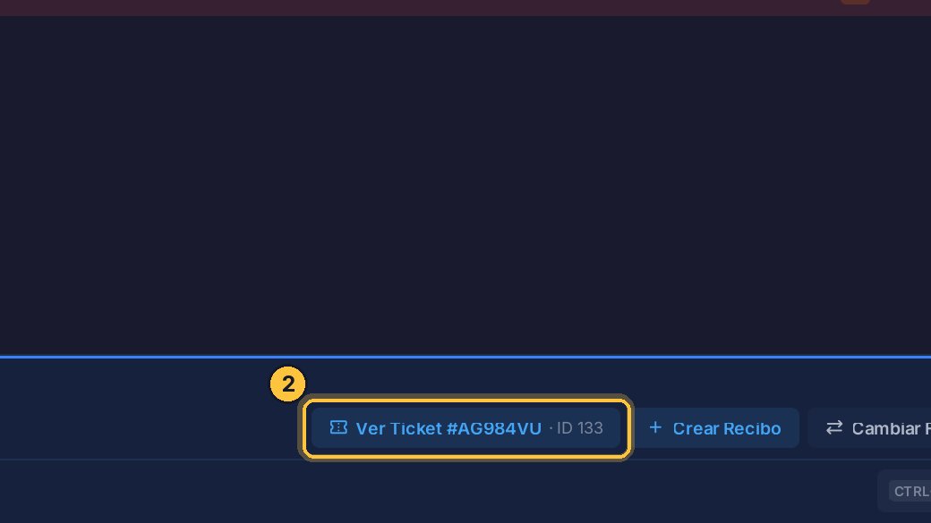 Ver Ticket abre el ticket que originó ese cobro.