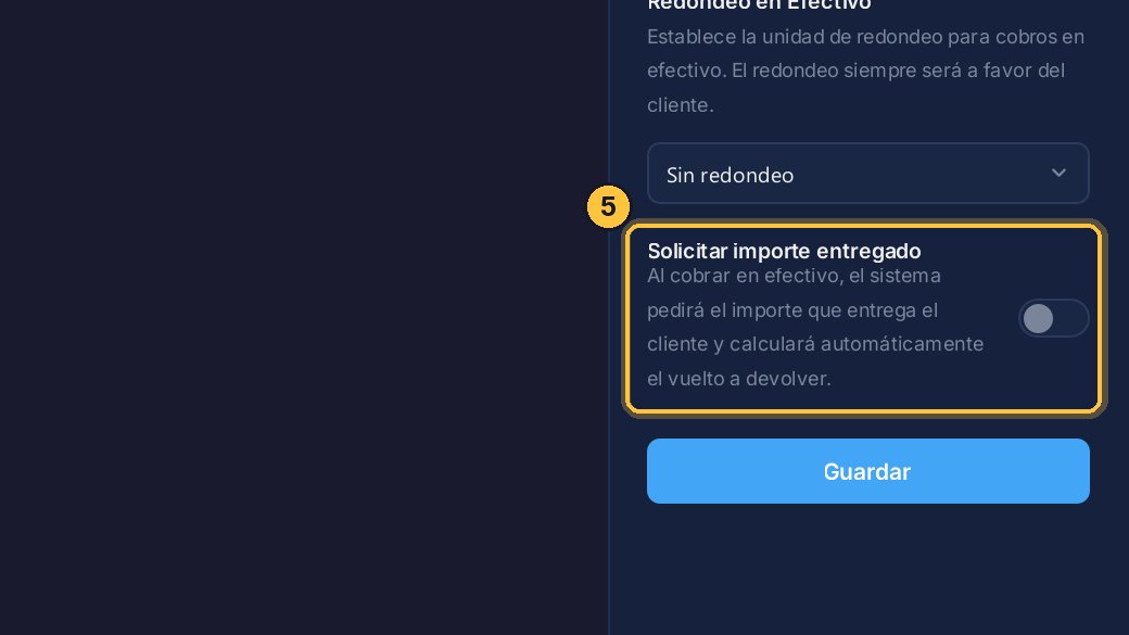 Activa Solicitar importe entregado.