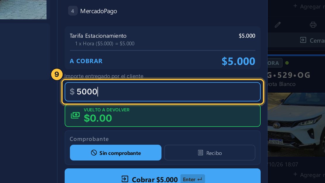 Si te pagan justo, escribe el total: cinco mil.
