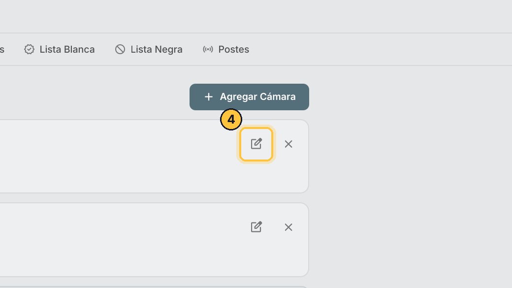 Haz clic en el lápiz de la cámara que no crea tickets.
