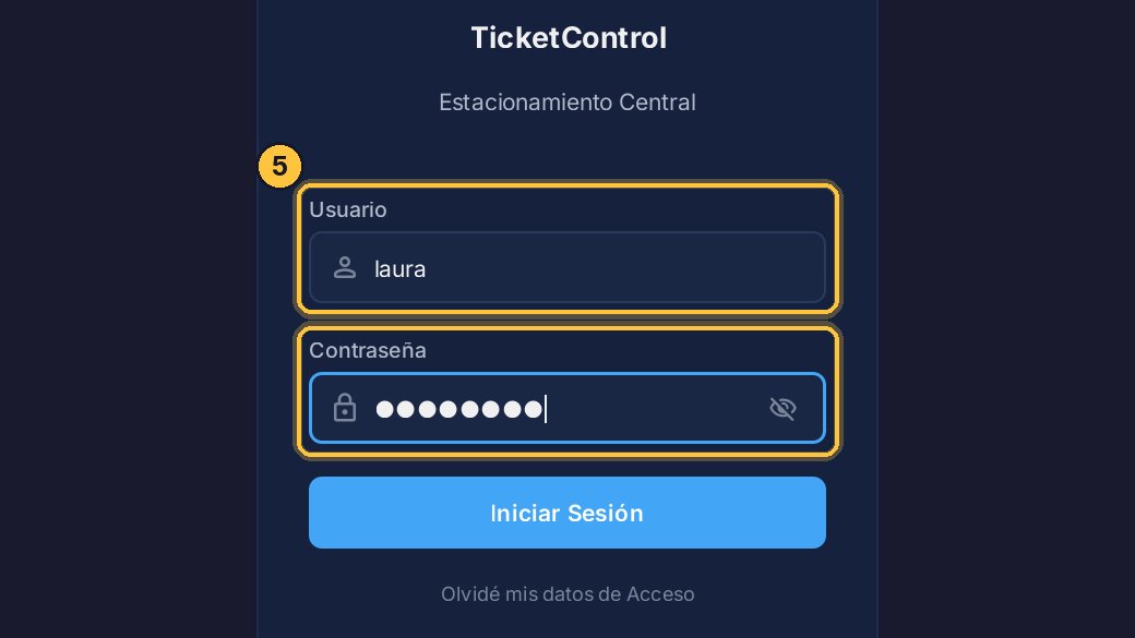 Cuando vuelve a abrir, entra con tu usuario y contraseña de siempre.