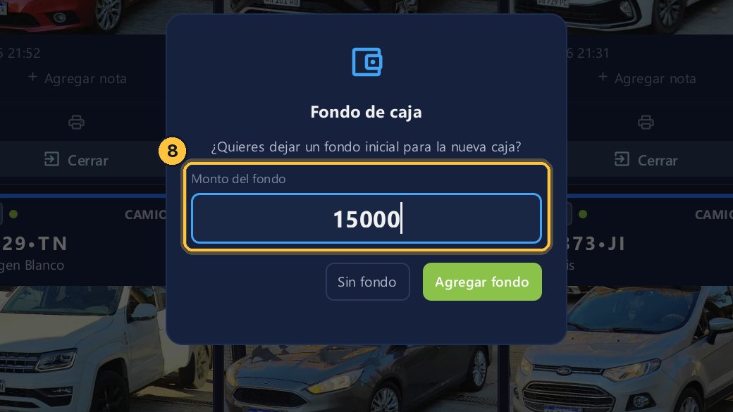 Escribe el monto del fondo.