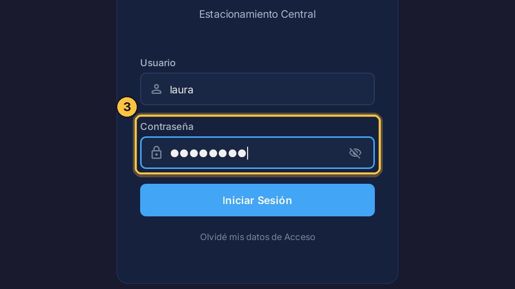 Con su contraseña.