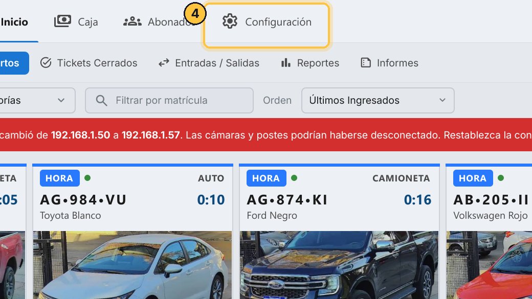 El aviso sale porque está activado el monitoreo de IP. Entra a Configuración.
