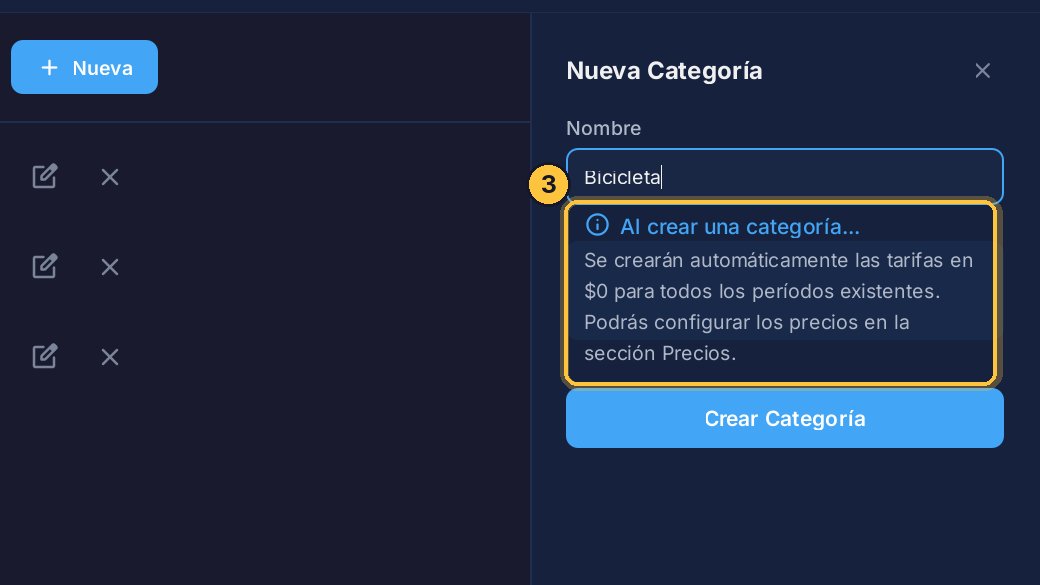 El programa te avisa: sus precios empiezan en cero. Los cargas después, en Precios: lo vemos en otro video.