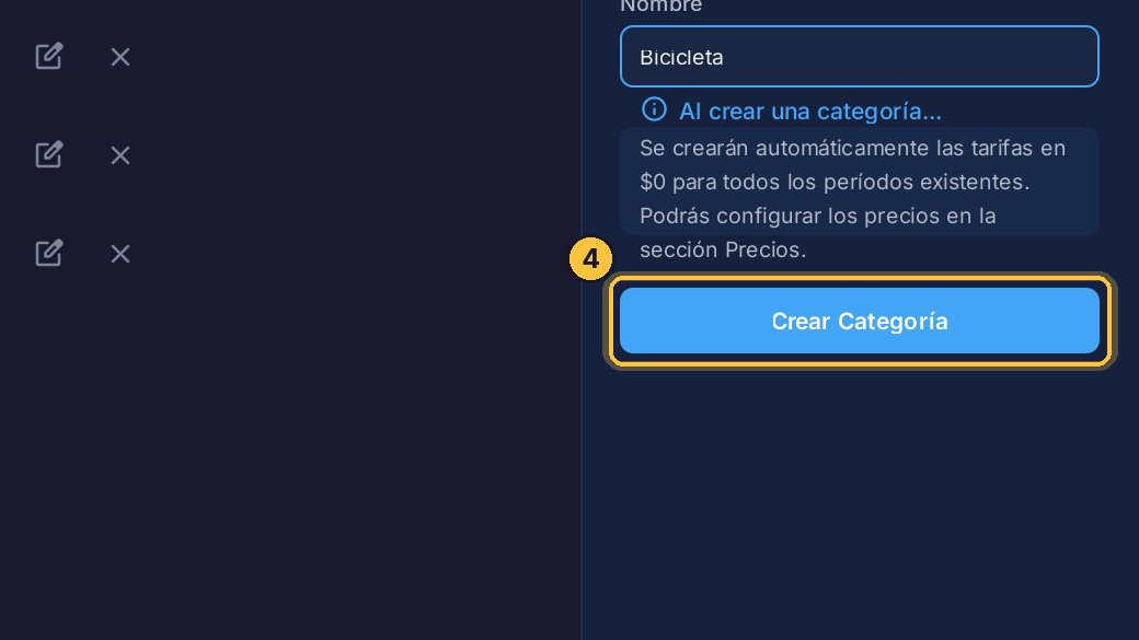 Haz clic en Crear Categoría.