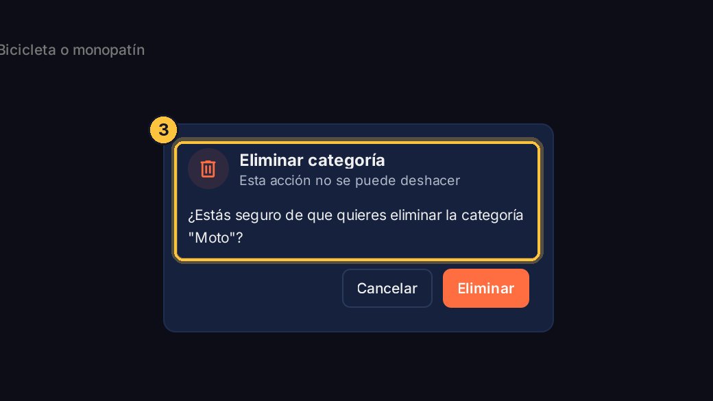Antes, te pide confirmar: eliminar no se puede deshacer.