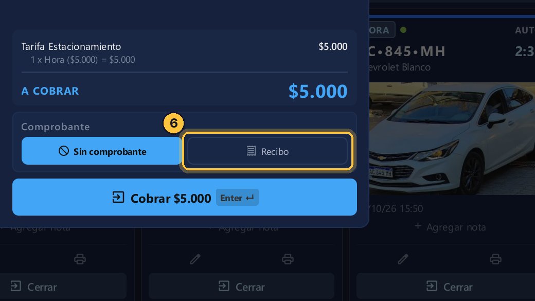 Si el cliente pide un comprobante, elige Recibo.