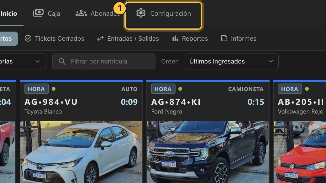 Entra a Configuración, elige General y abre la pestaña Base de Datos.
