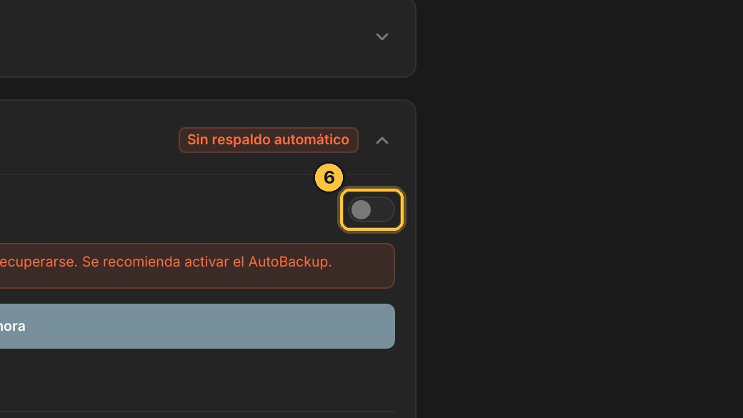 Vuelve a activarlo.