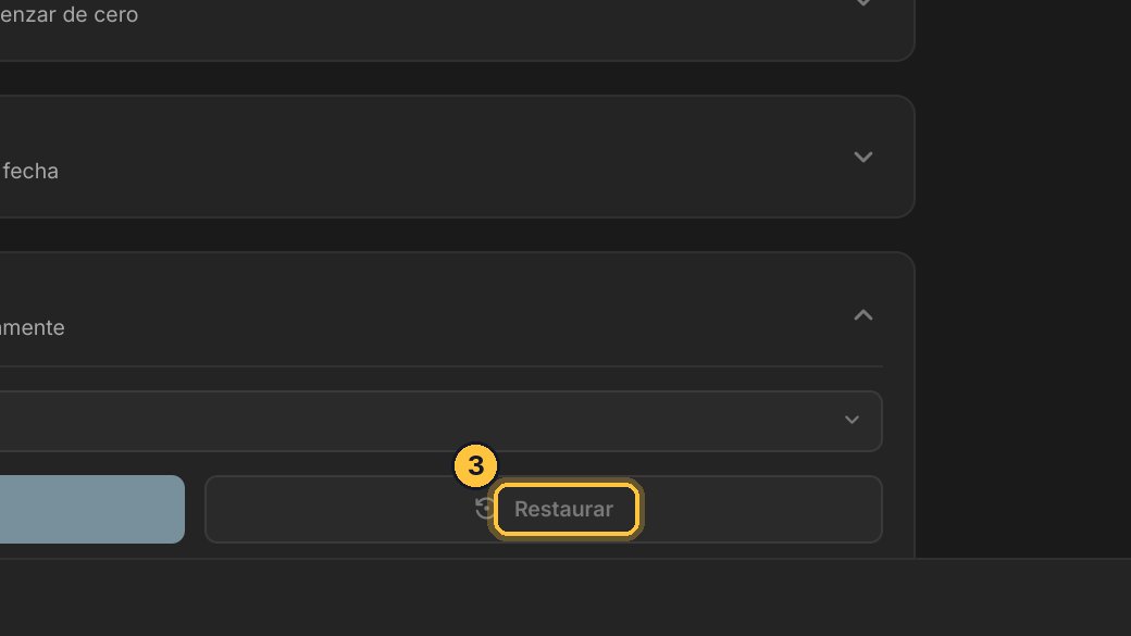 Y si algo sale mal, eliges la versión en la lista, y haces clic en Restaurar: el sistema vuelve a como estaba, y te pide reiniciar.