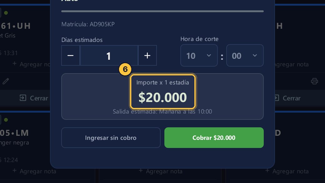 Debajo, el importe.