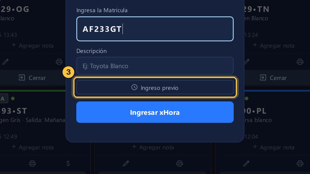 Y haz clic en Ingreso previo.