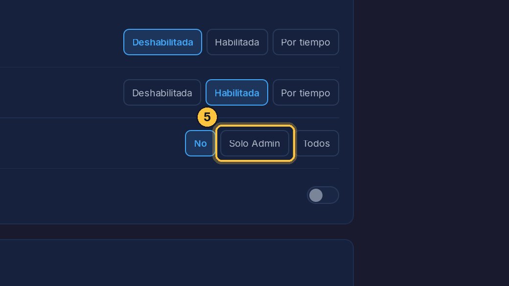 Elige Solo Admin.