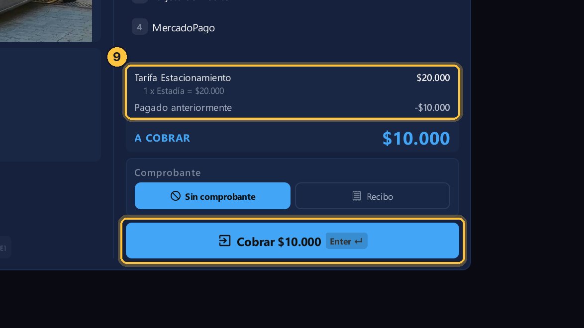 Aquí está el pago anterior, y lo que falta cobrar.