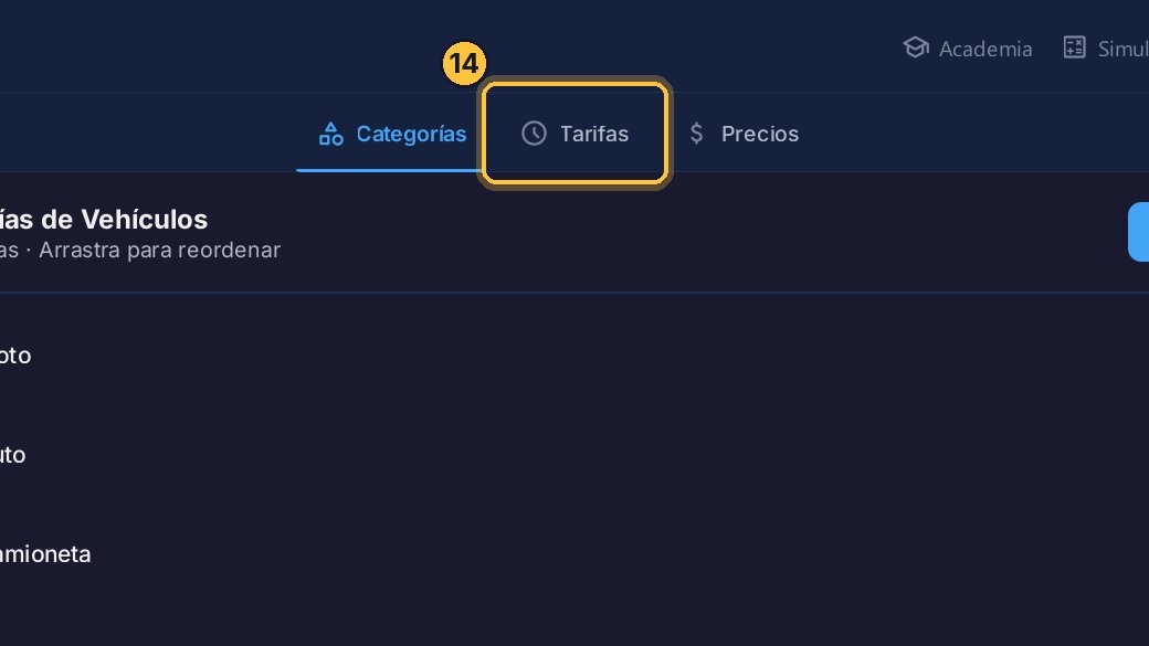 Y ahí, Tarifas.