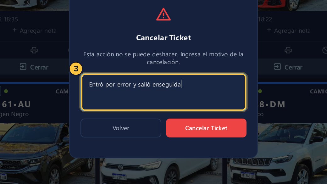 Escribe por qué lo cancelas.
