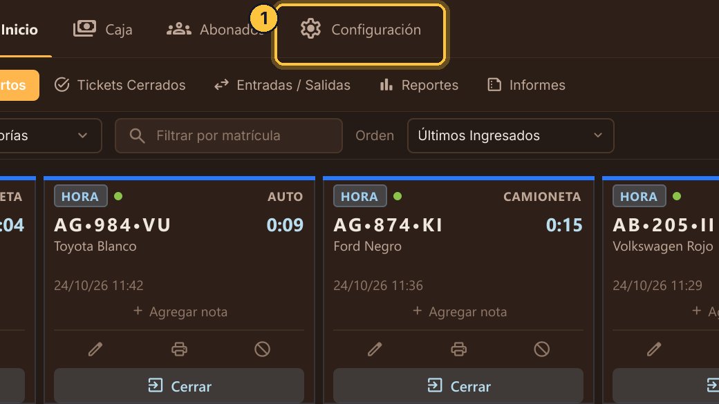 Entra a Configuración y elige Módulos.