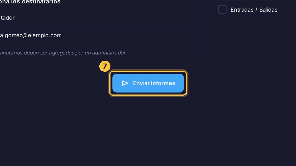Con Enviar Informes, llegan enseguida a esos emails.