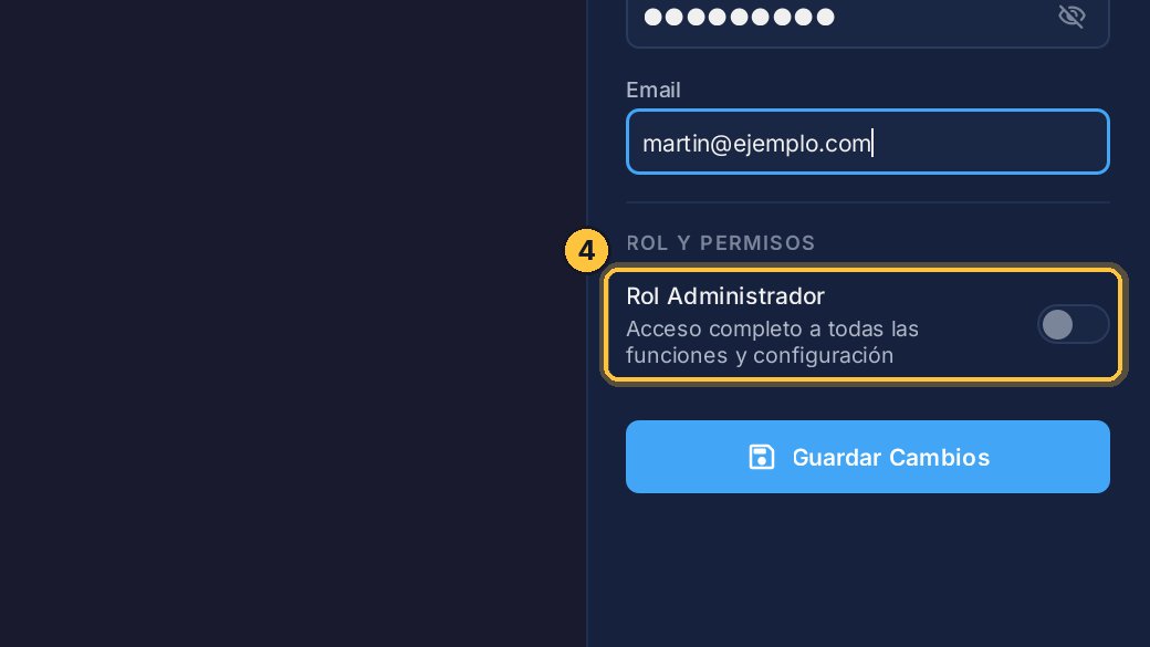 Desde aquí también puedes cambiarle el rol.