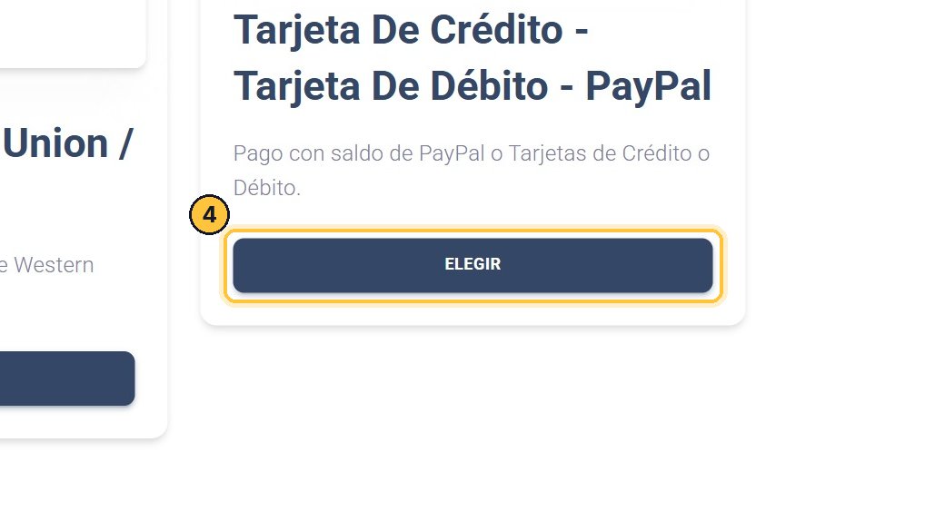 El medio de pago.
